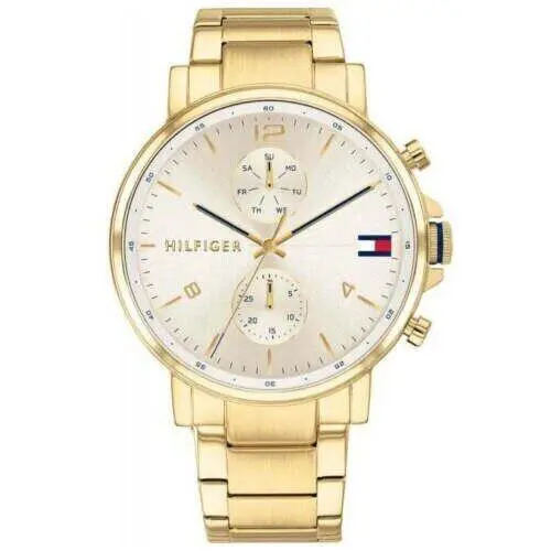 Tommy Hilfiger 1710415 Gold Men`s Watch Daniel - Gold