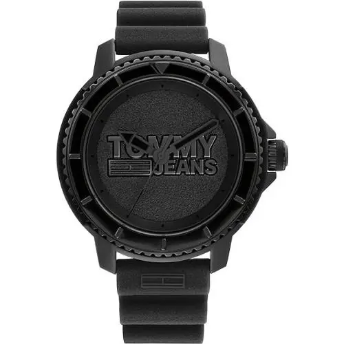 Tommy Hilfiger Black Mens Analogue Watch Tokyo 1792001 - Dial: Black, Band: Black, Bezel: Black