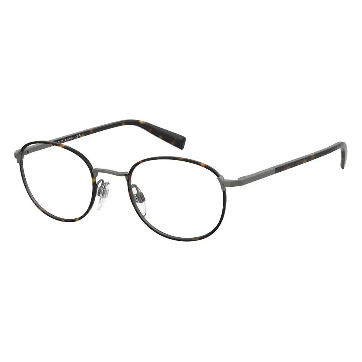 Tommy Hilfiger TH 2172 Eyeglasses Male Havana Ruthenium 48mm
