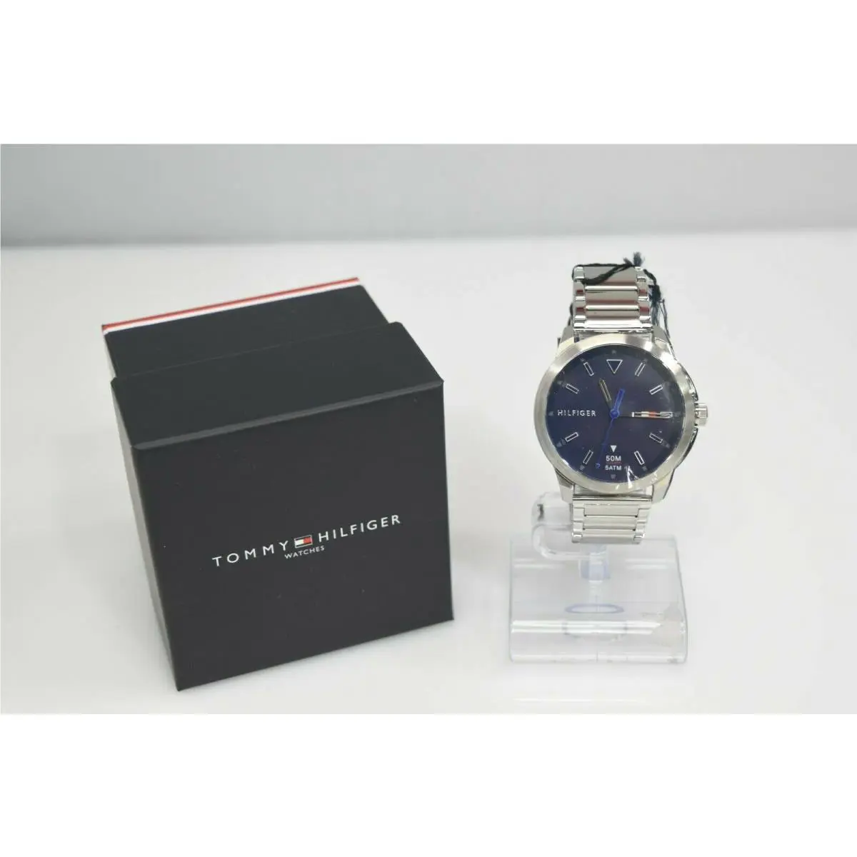 Tommy Hilfiger Silver Stainless Steel Navy Blue Dial 1791620 Watch