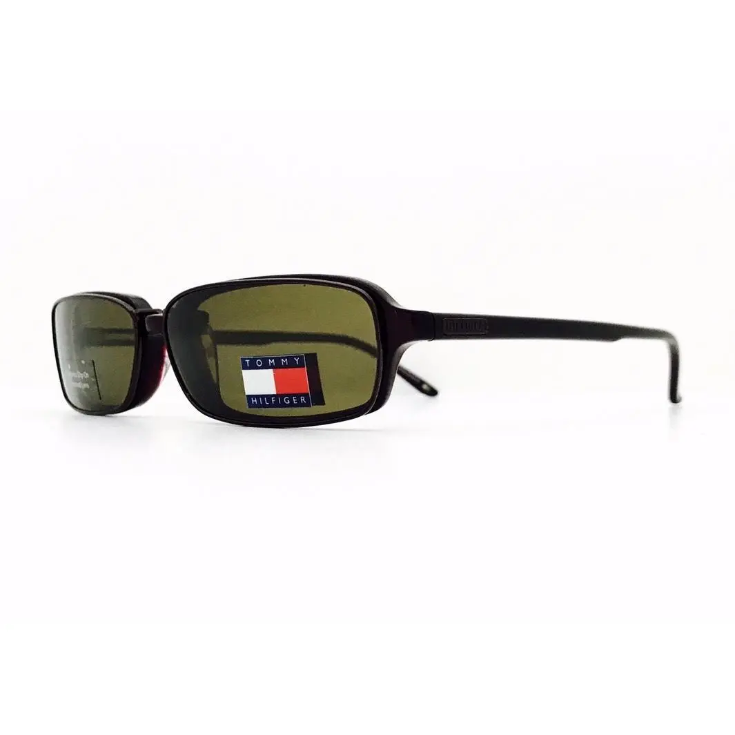 Tommy Hilfiger Eyeglasses W/polarized Clip 3072 Bur 52•18•145 Generic Case