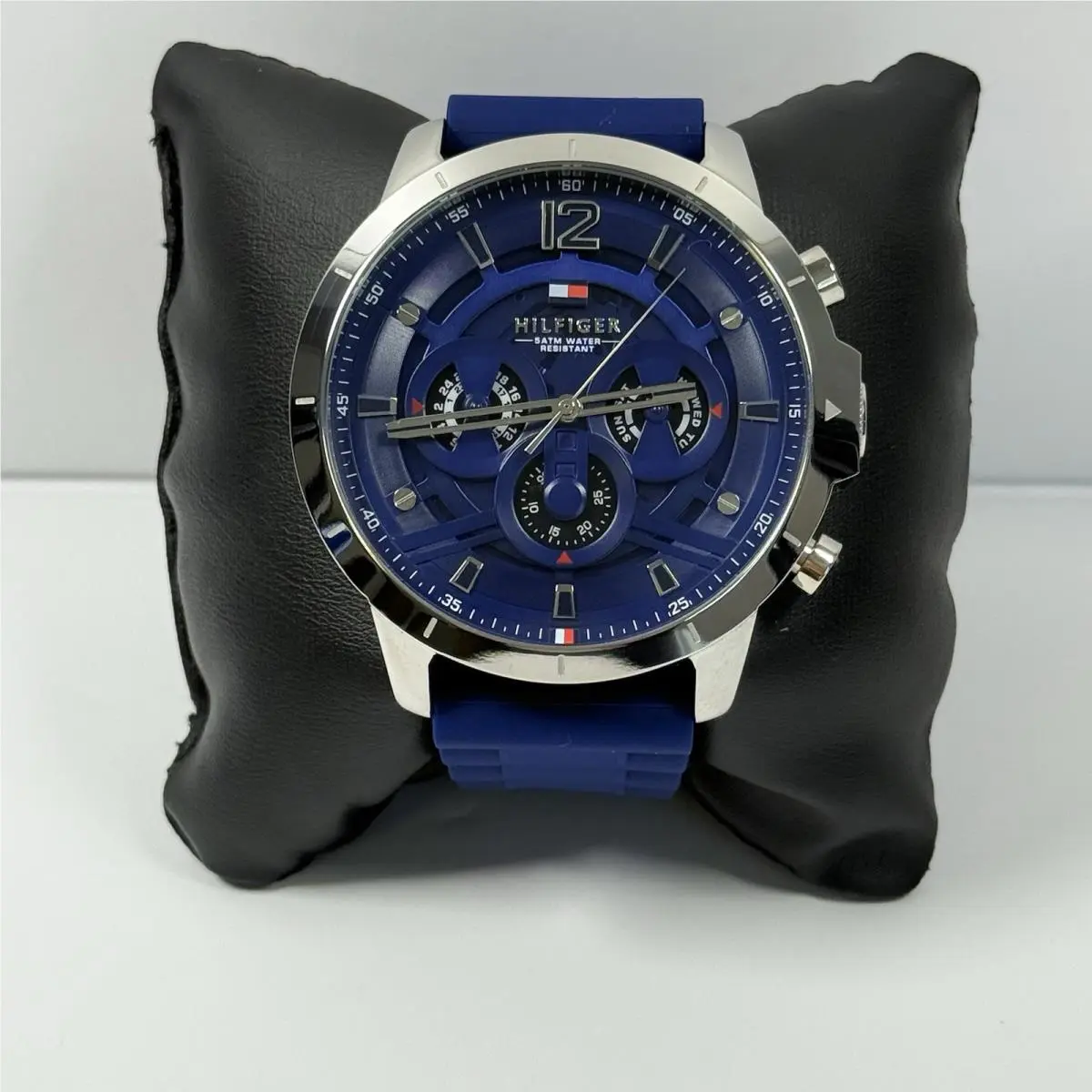 Men’s Watch 1710489 Quartz Blue Silicone Strap Blue Dial 50mm by Tommy Hilfiger