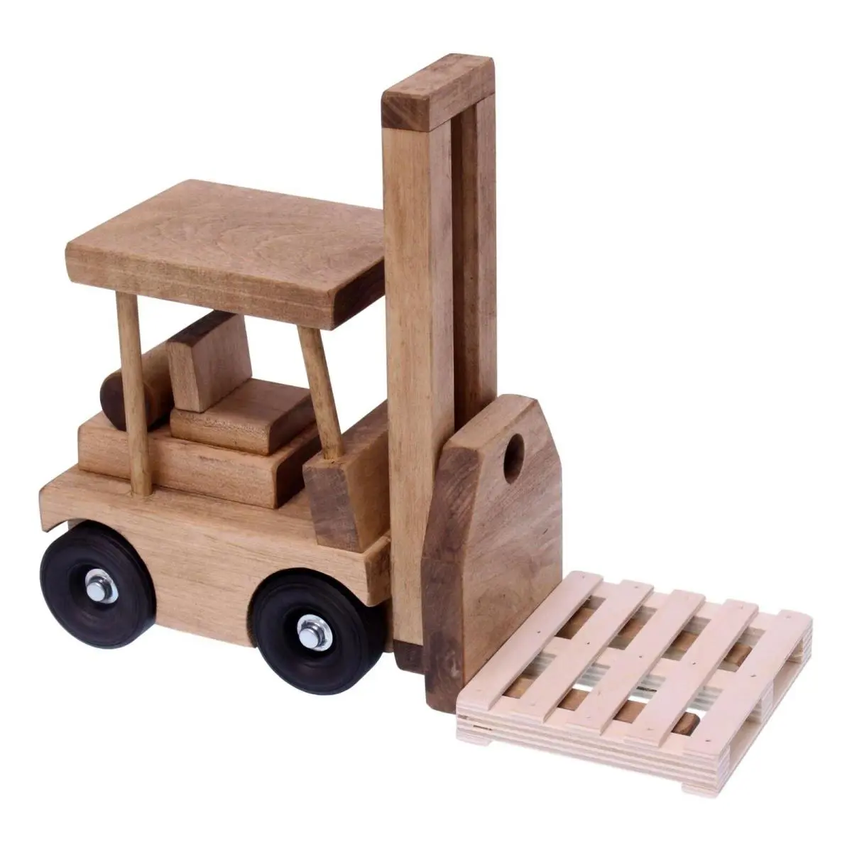 Fendi Amishtoybox.com Wooden Forklift Toy with Pallet Child-safe Finish Amish-made