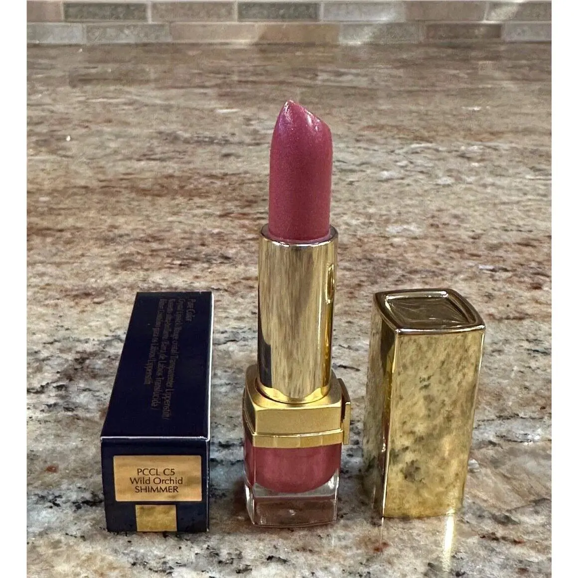 Estee Lauder Pure Color Crystal Lipstick Select Color Full-size C5 WILD ORCHID SHIMMER by Estée Lauder