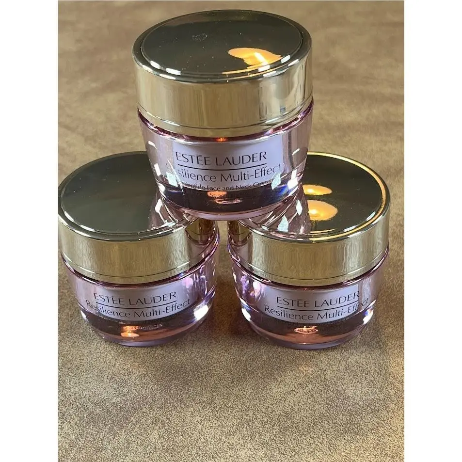 3 Estee Lauder Resilience Multi-effect Night Tri-peptide Creme .5 OZ / 15 ML