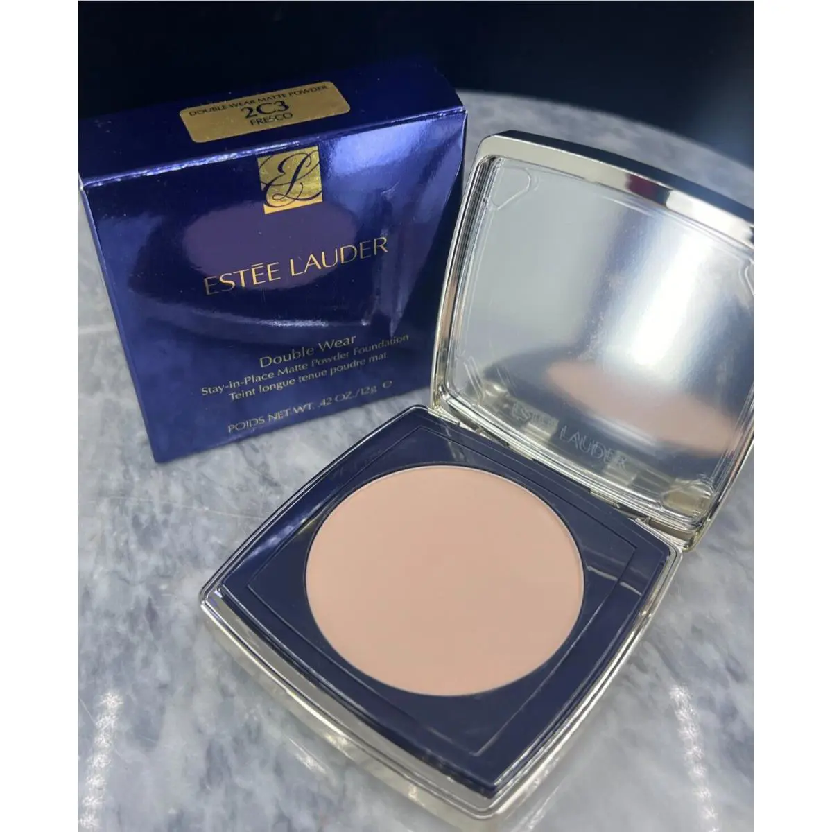 Estee Lauder Double Wear Stay in Place Matte Powder Foundation 2C3 Fresco 0.42oz