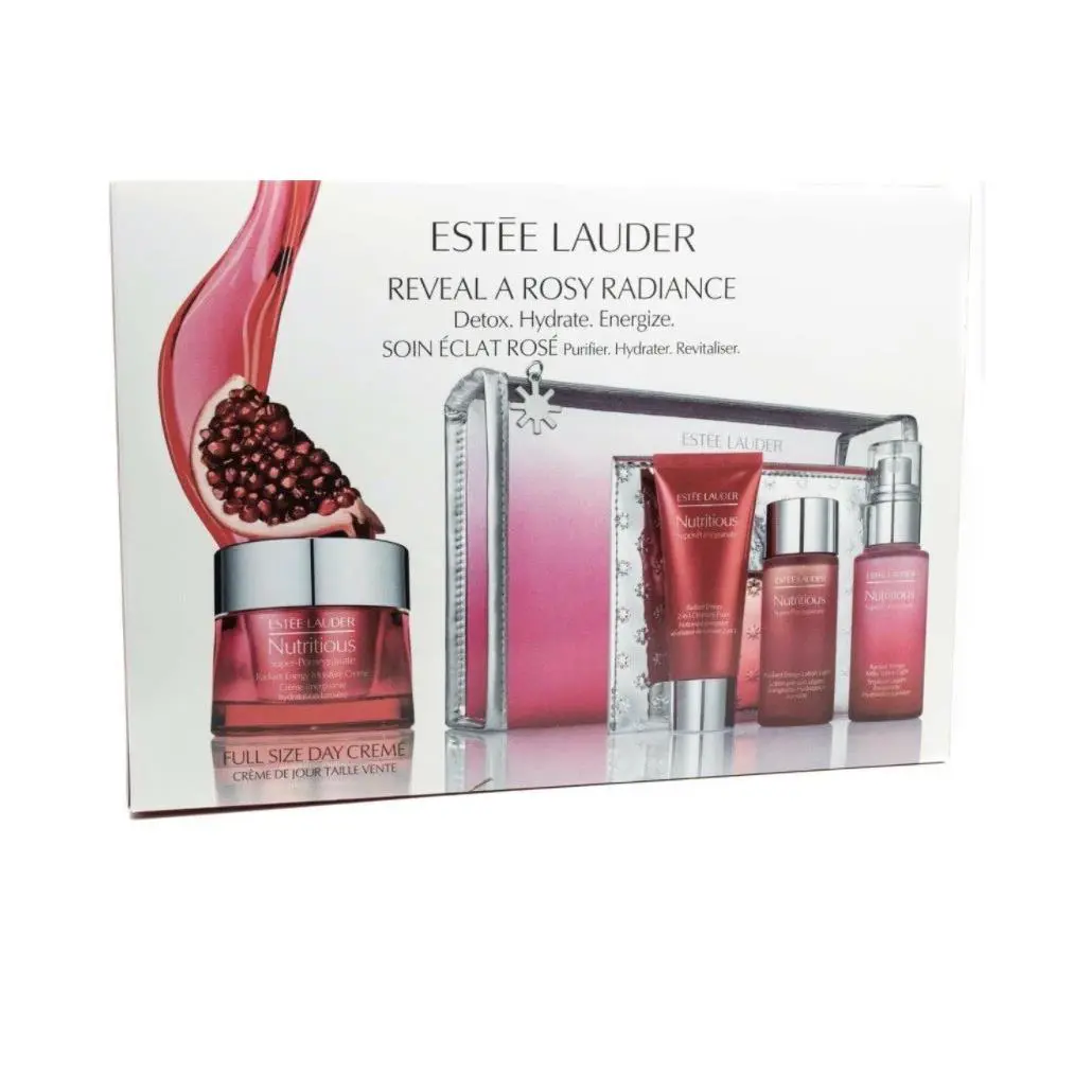 Estee Lauder Nutritious Super-pomegranate Reveal A Rosy Radiance 6 Piece Set