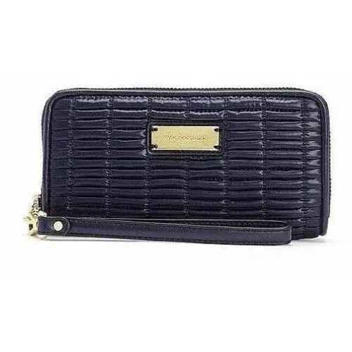 Juicy Couture Zip Around Pop Nylon Wallet Wristlet Pick Navy or Pink