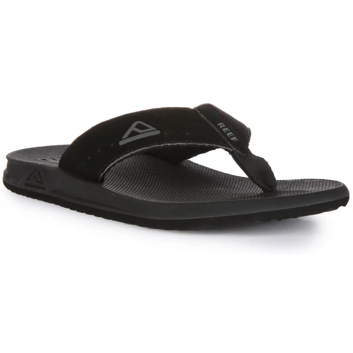 Reef Phantoms Flip Flop Toe Thong Summer Beach Sliders Black Mens UK 7 - 13 BLACK
