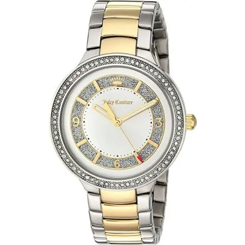 Juicy Couture 1901402 Catalina Gold Silver Stainless Steel Glitz Women`s Watch