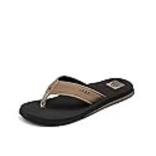 Reef Men`s The Layback Sandal Black/tan 12 Black/tan