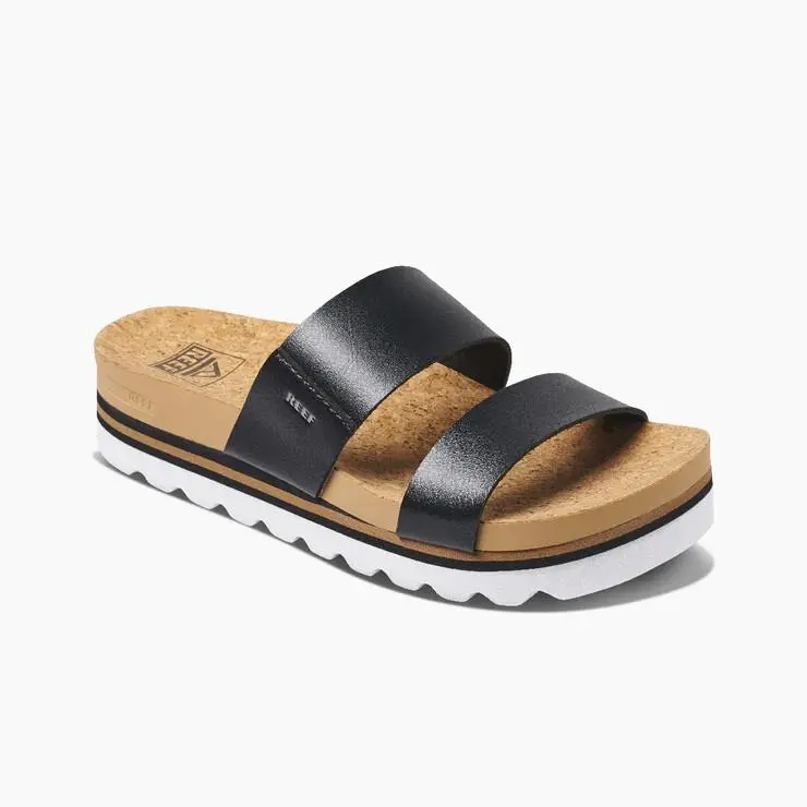 Women`s Sandals Cushion Vista Hi Sandal Black - RF0A3YP5BLA Black by Reef