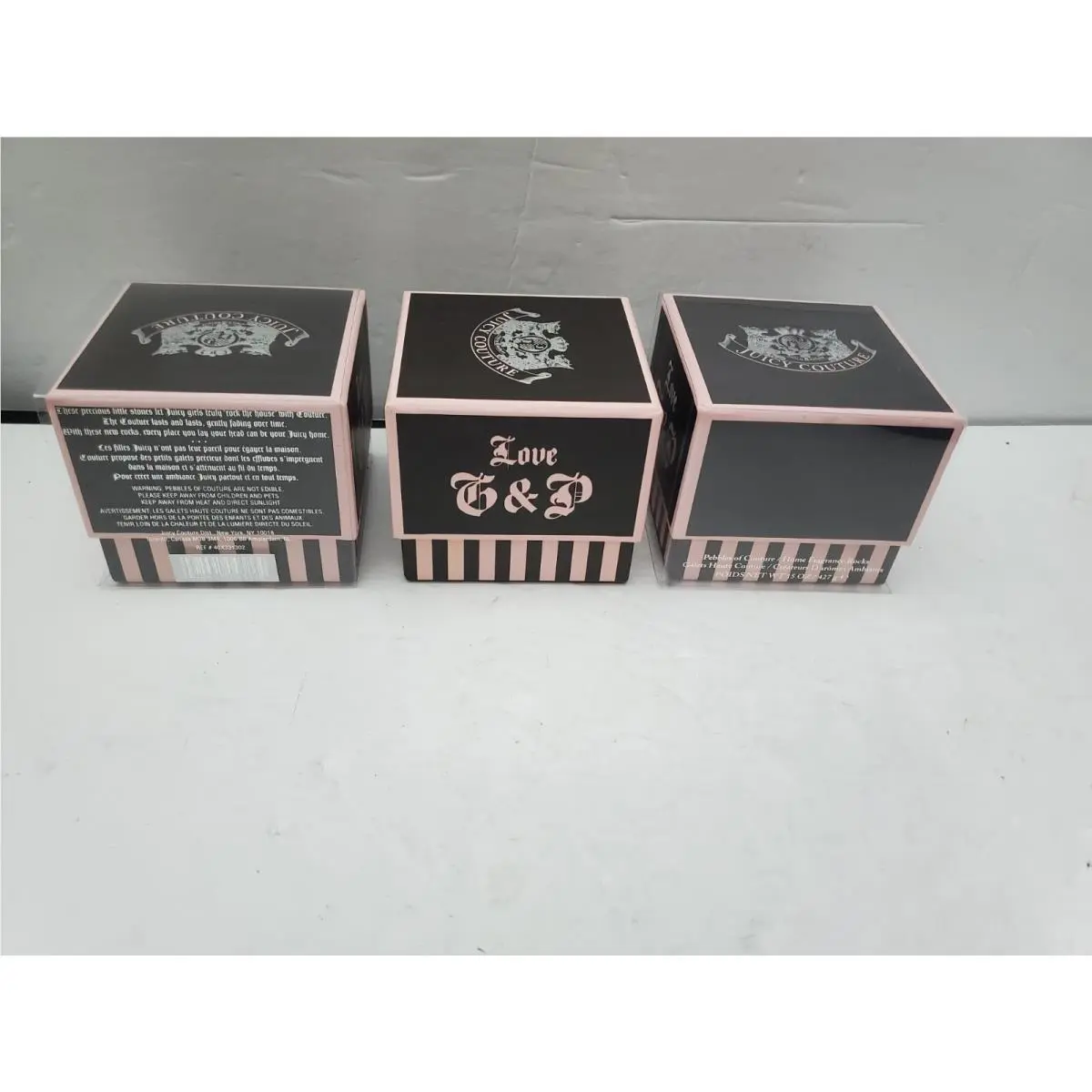 3 Juicy Couture Pebbles Of Couture Home Fragrance Rocks - Lot of 3