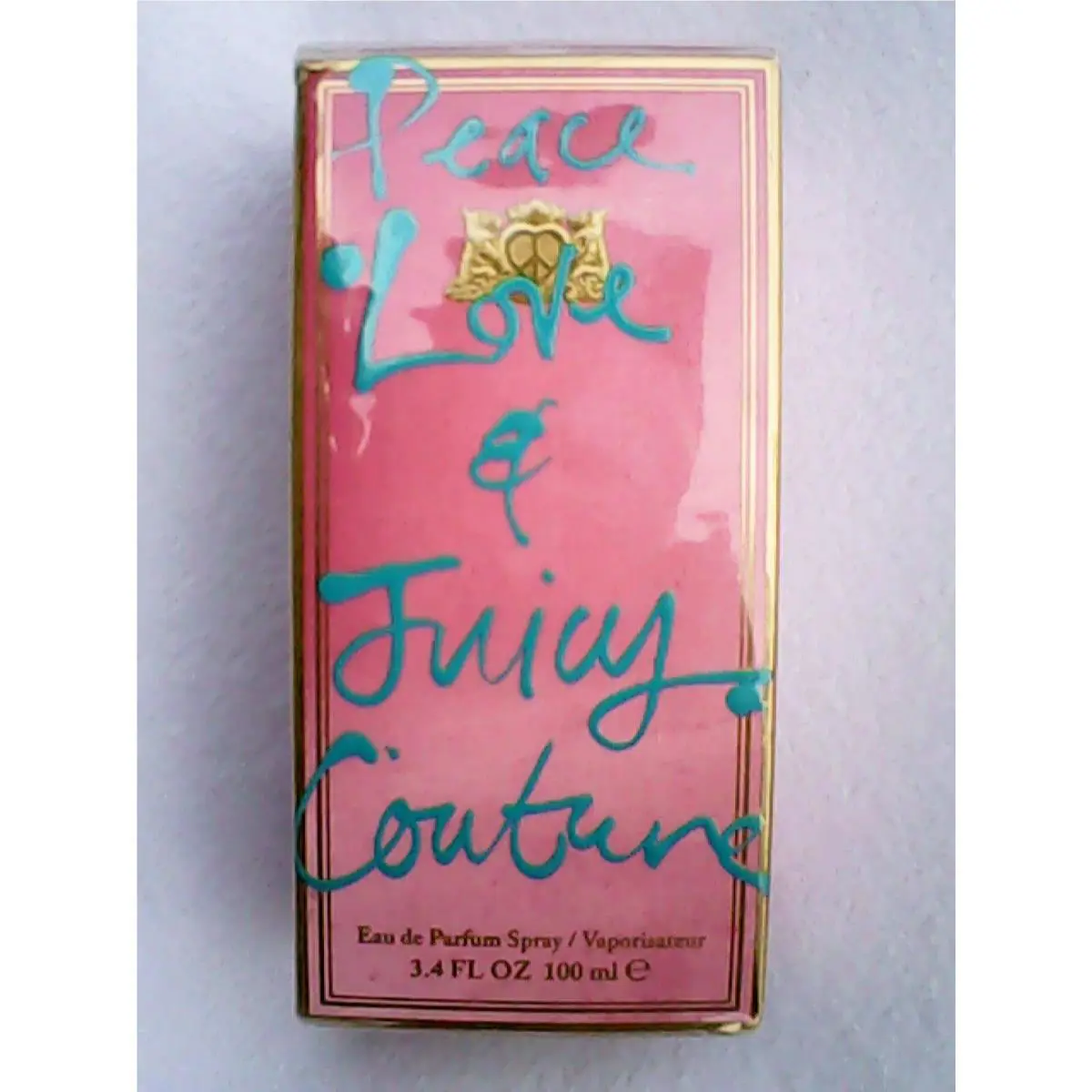 Peace Love Juicy Couture Eau de Parfum Fragrance Perfume Spray Edp 3.4 oz