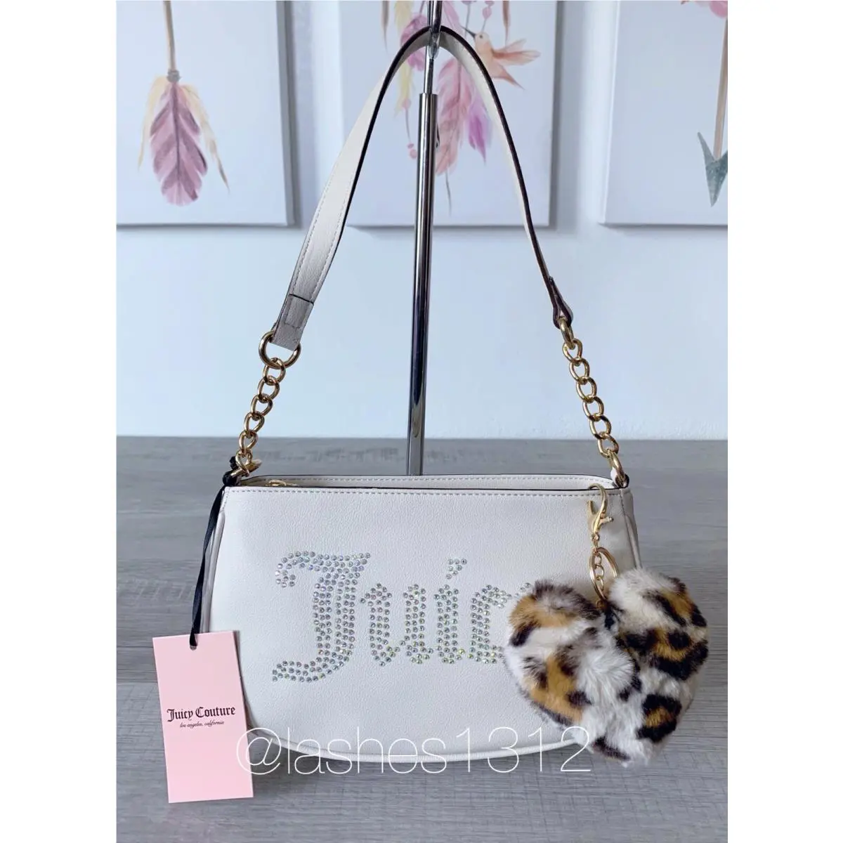 Juicy Couture Purse Be Classic Shoulder Bag - Cream