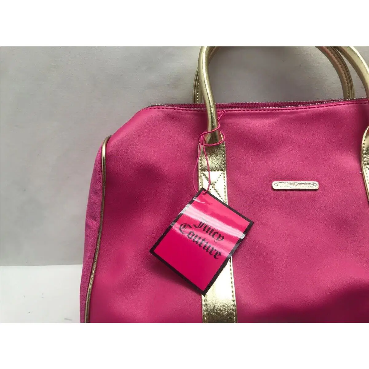 Juicy Couture Pink Leather Velour Handbag NJL022682