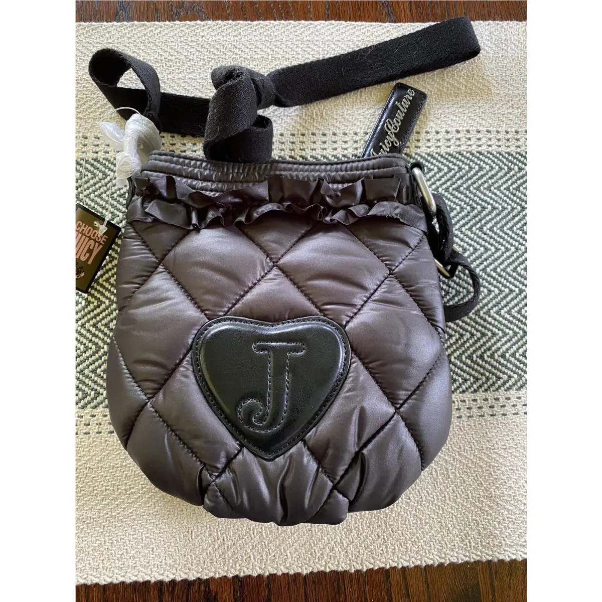 Juicy Couture Black Nylon Crossbody/messenger YSRUS092