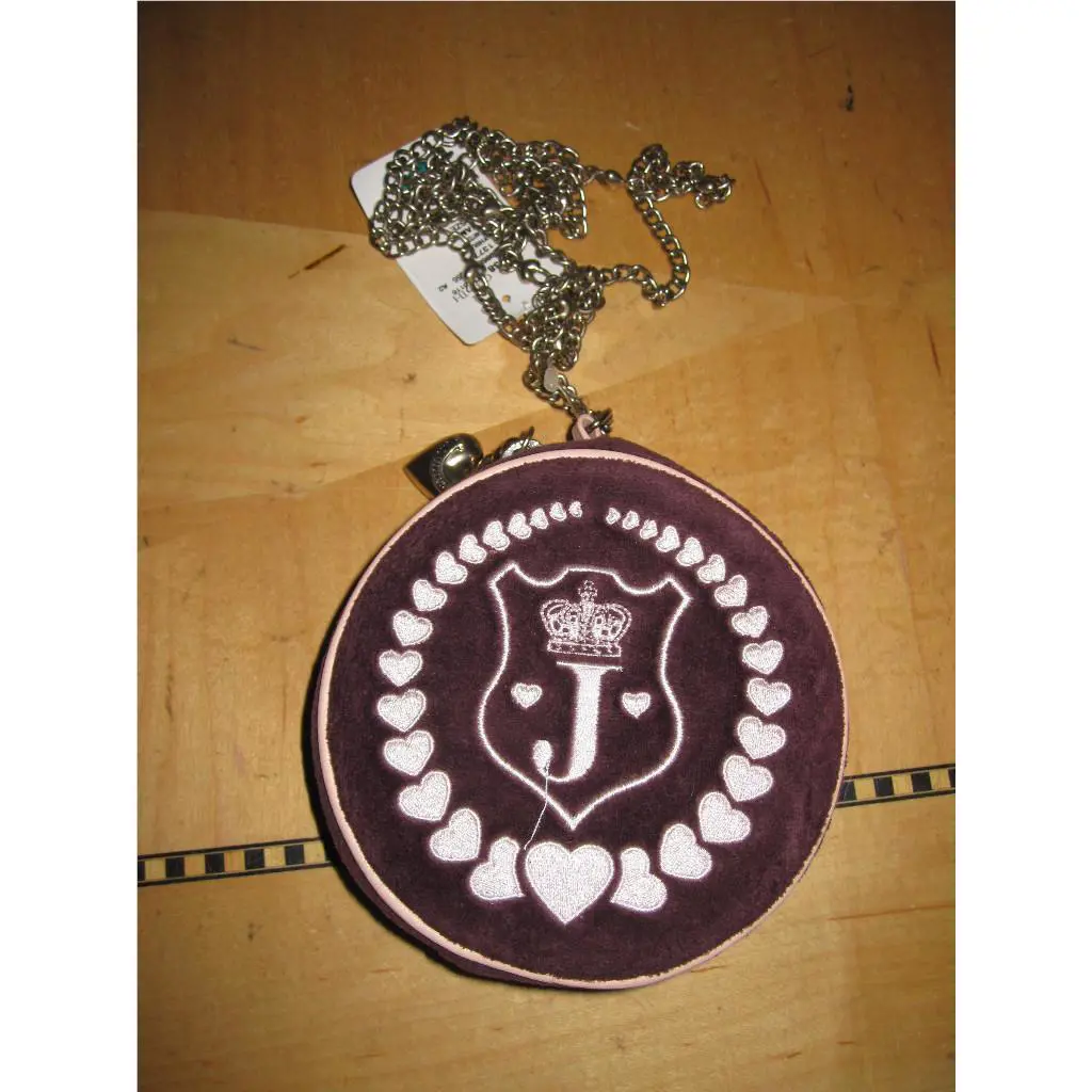 Juicy Couture Vamp Canteen Round Purse Purple