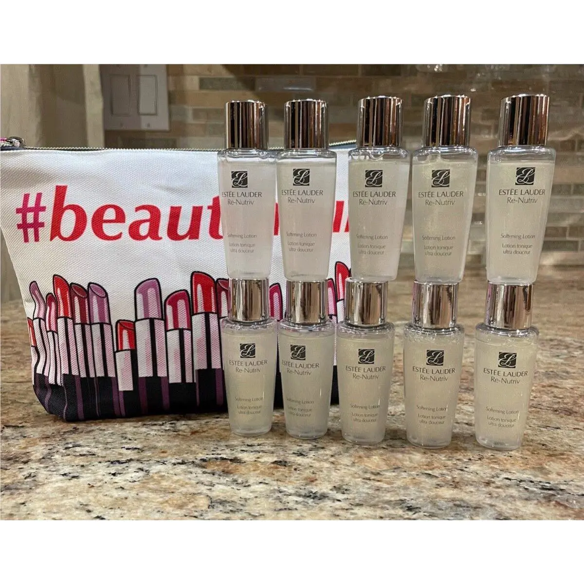 10x Estee Lauder Re-nutriv Softening Lotion 1oz/30ml Unboxed + Gift