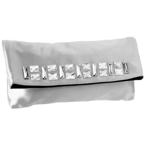 Silver Sateen Jade Clutch Org. Mint by Juicy Couture
