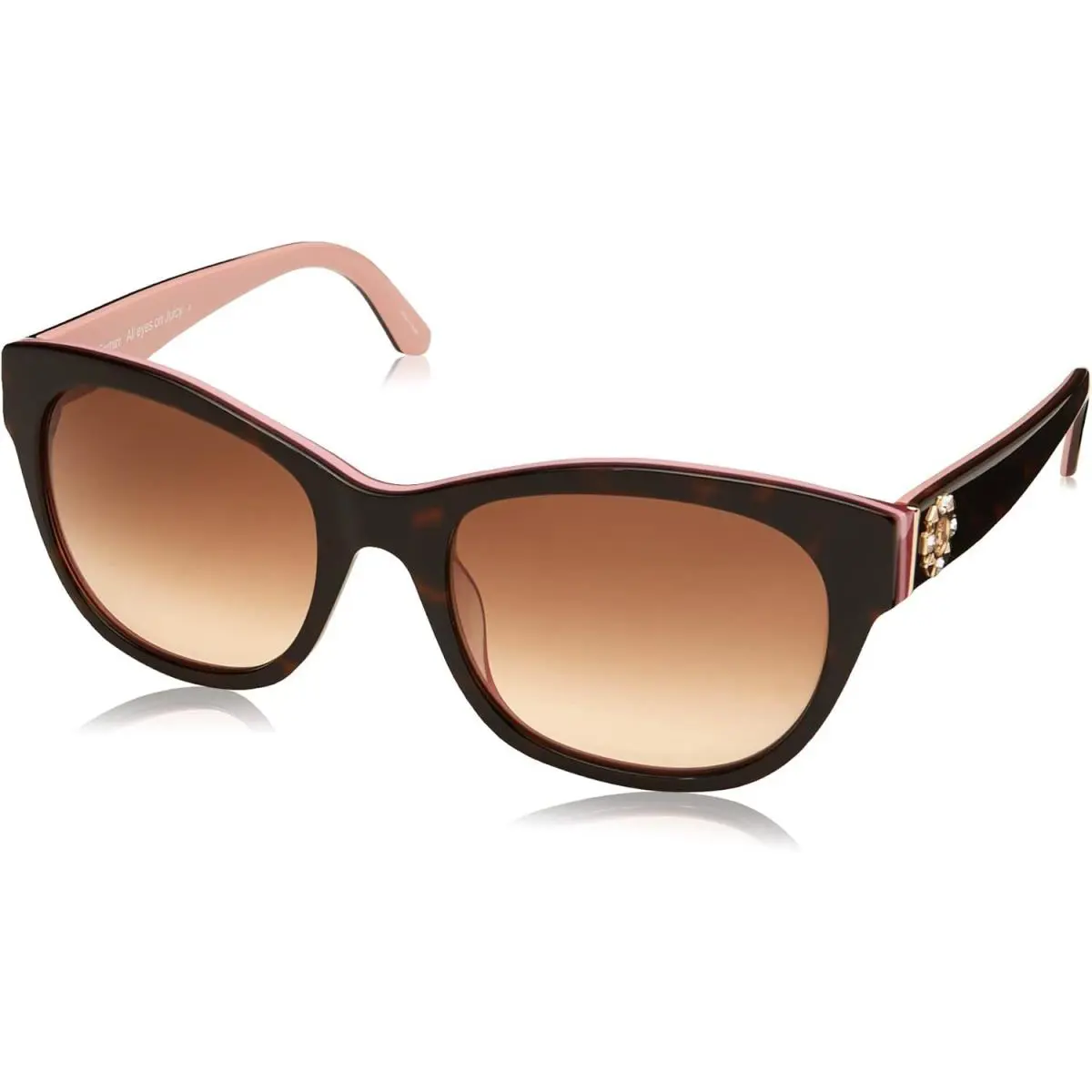 Juicy Couture Women`s Ju587/S Square Sunglasses Havana Pink