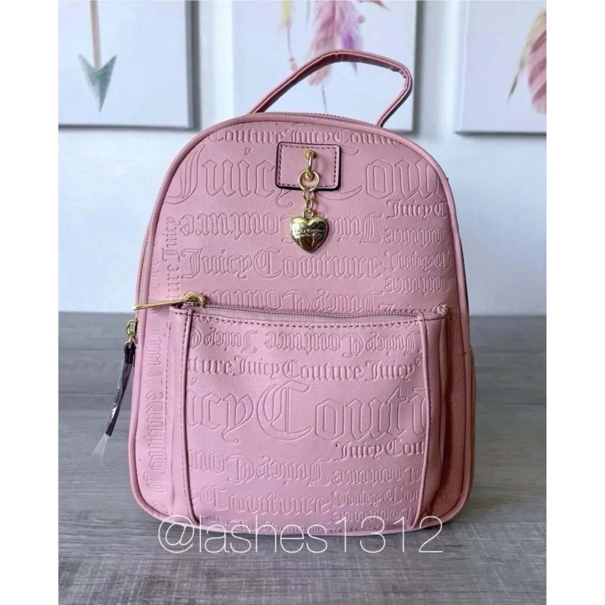 Juicy Couture Bag Charmed City Mini Backpack - Pink Taffy