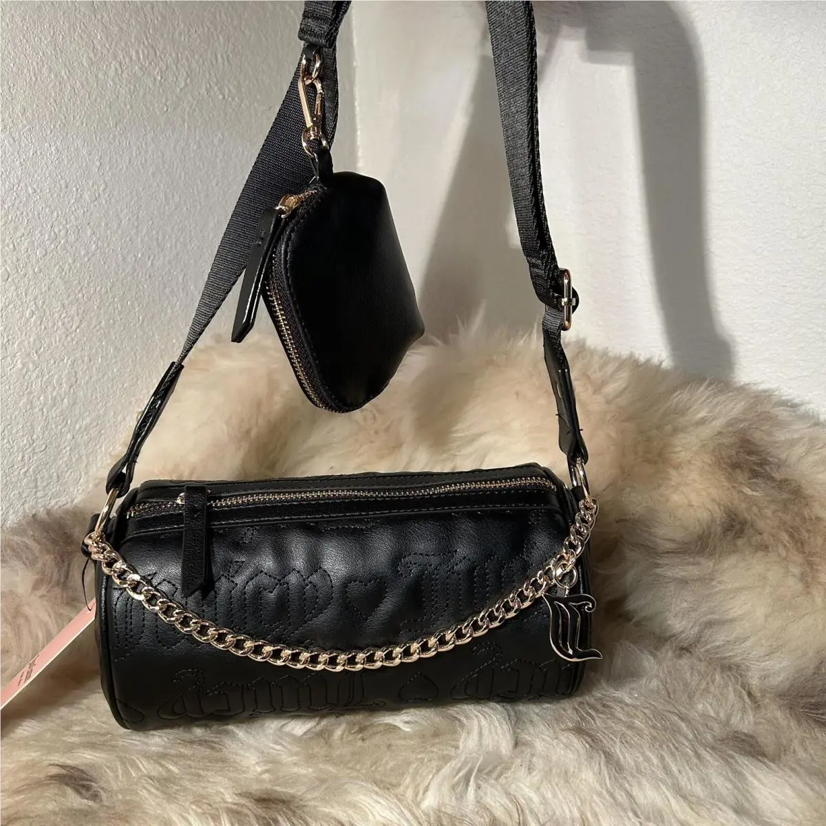 Juicy Couture Puff Roll Crossbody - Liquorice Black