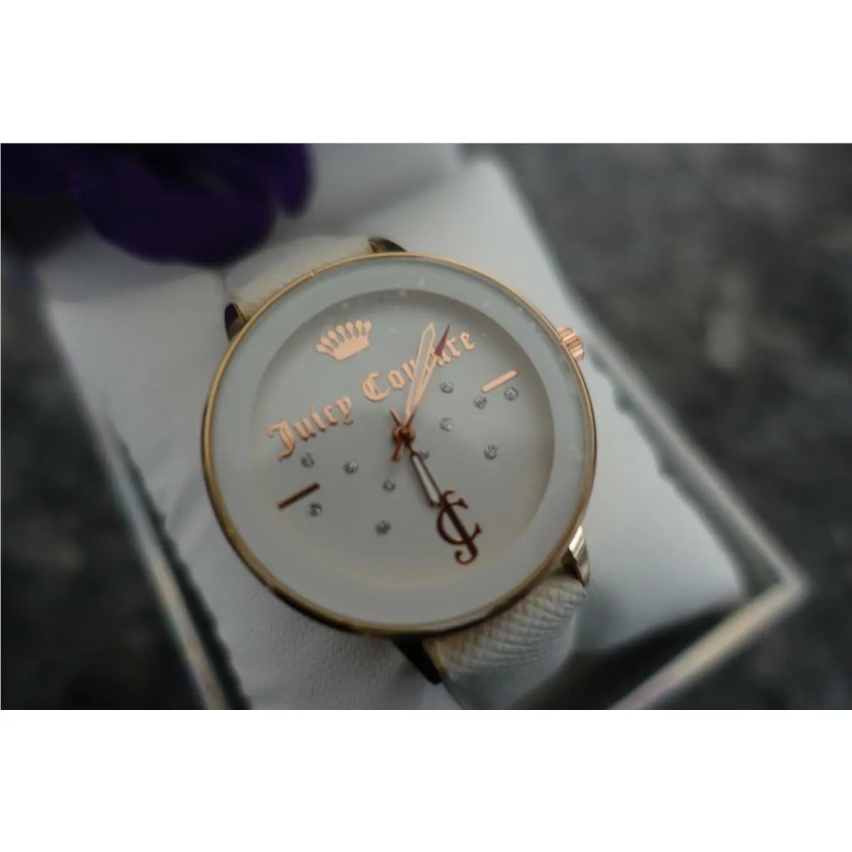 Juicy Couture Black Label Watch White Gold JC/1264RGWT