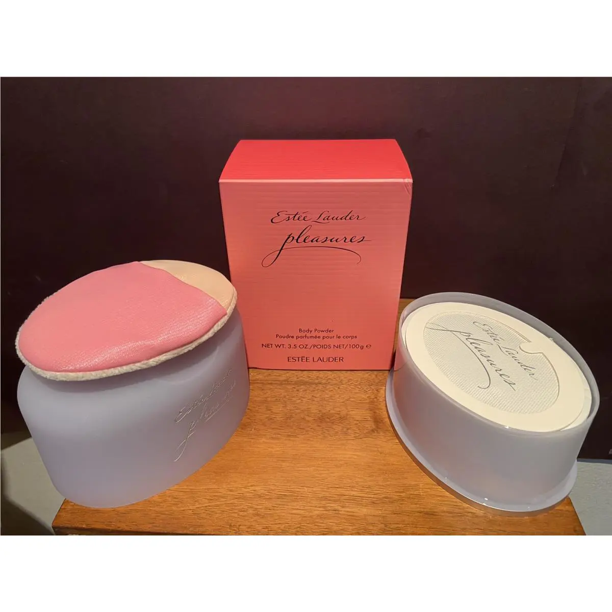 Estee Lauder Pleasures Body Powder 3.5 oz / 100 g For Women Rare