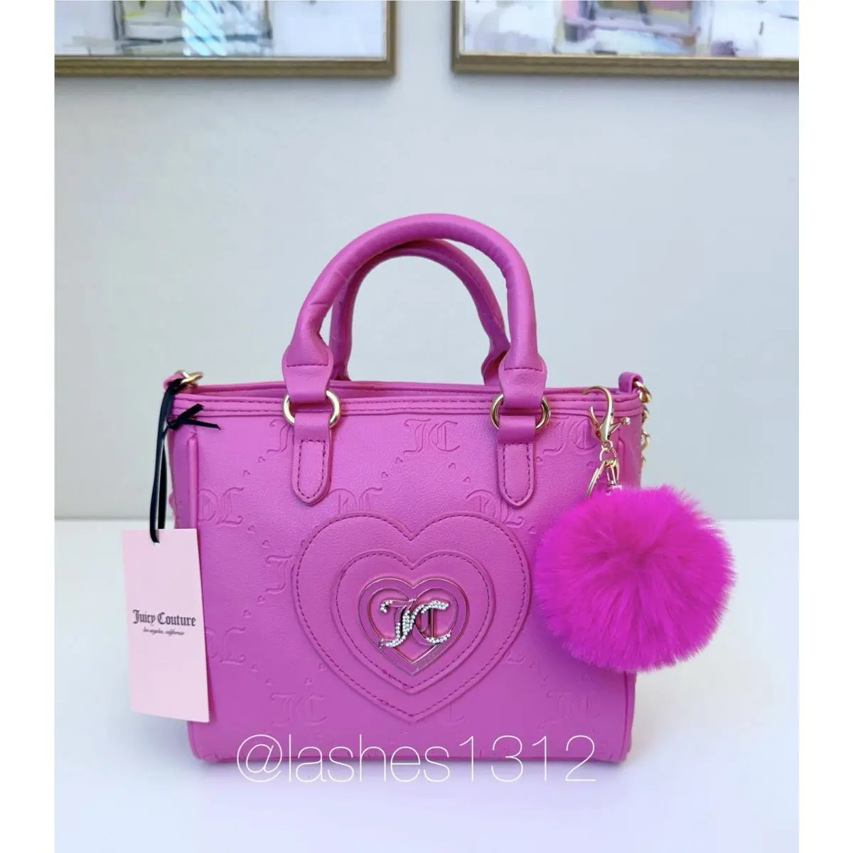 Juicy Couture Bag Only You N Me Heart Crossbody - Pink