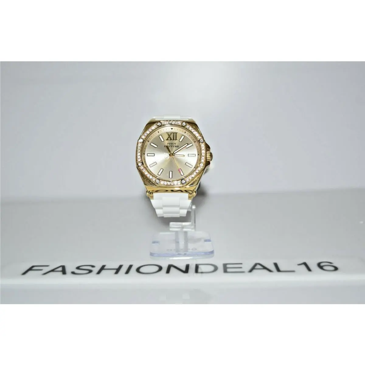 Juicy Couture Chelsea YG SS White Silicone Swarovski 1901032 Watch