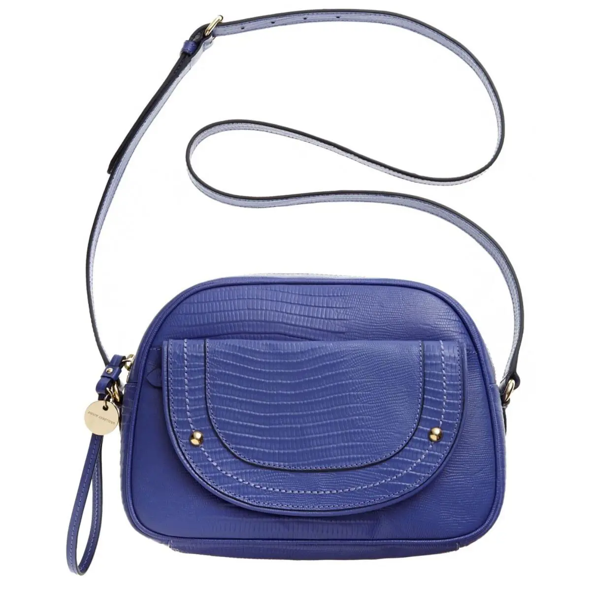 Juicy Couture Black Label Sierra Iris Lizard Leather Mod Crossbody Bag YHRU3850 - Exterior: Purple