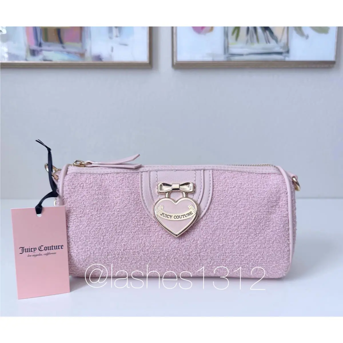 Juicy Couture Purse Precious Moments Barrel Bag - Pink