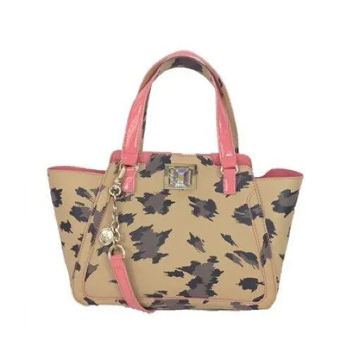 Wild Thing Leather Small Wing Tote Natural Leopard by Juicy Couture