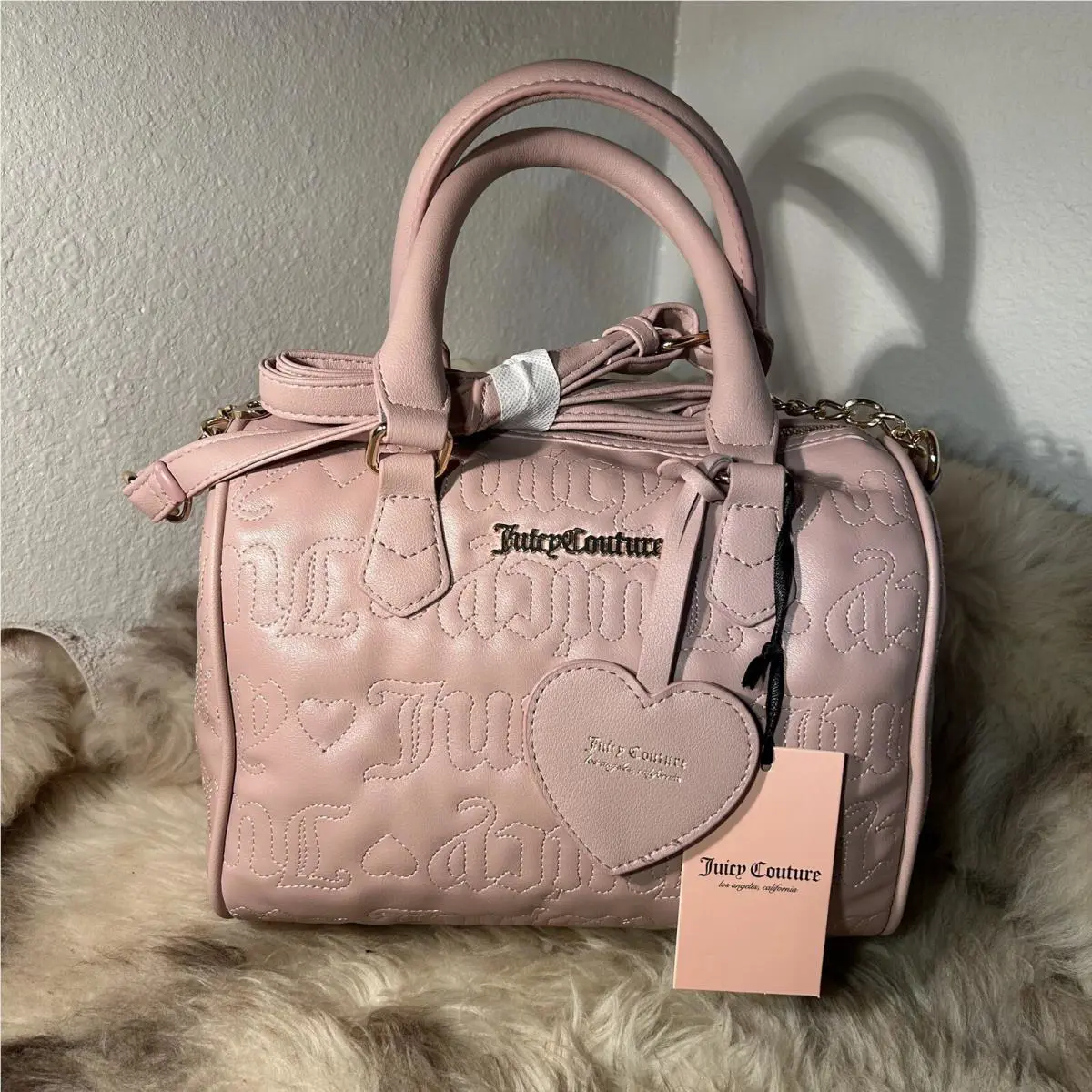 Juicy Couture s Fame Satchel Crossbody - Dusty Blush