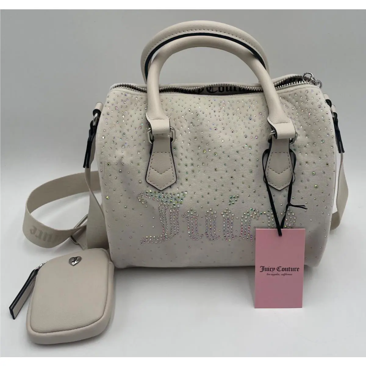 Juicy Couture Let IT Shine Satchel Bag Crystal