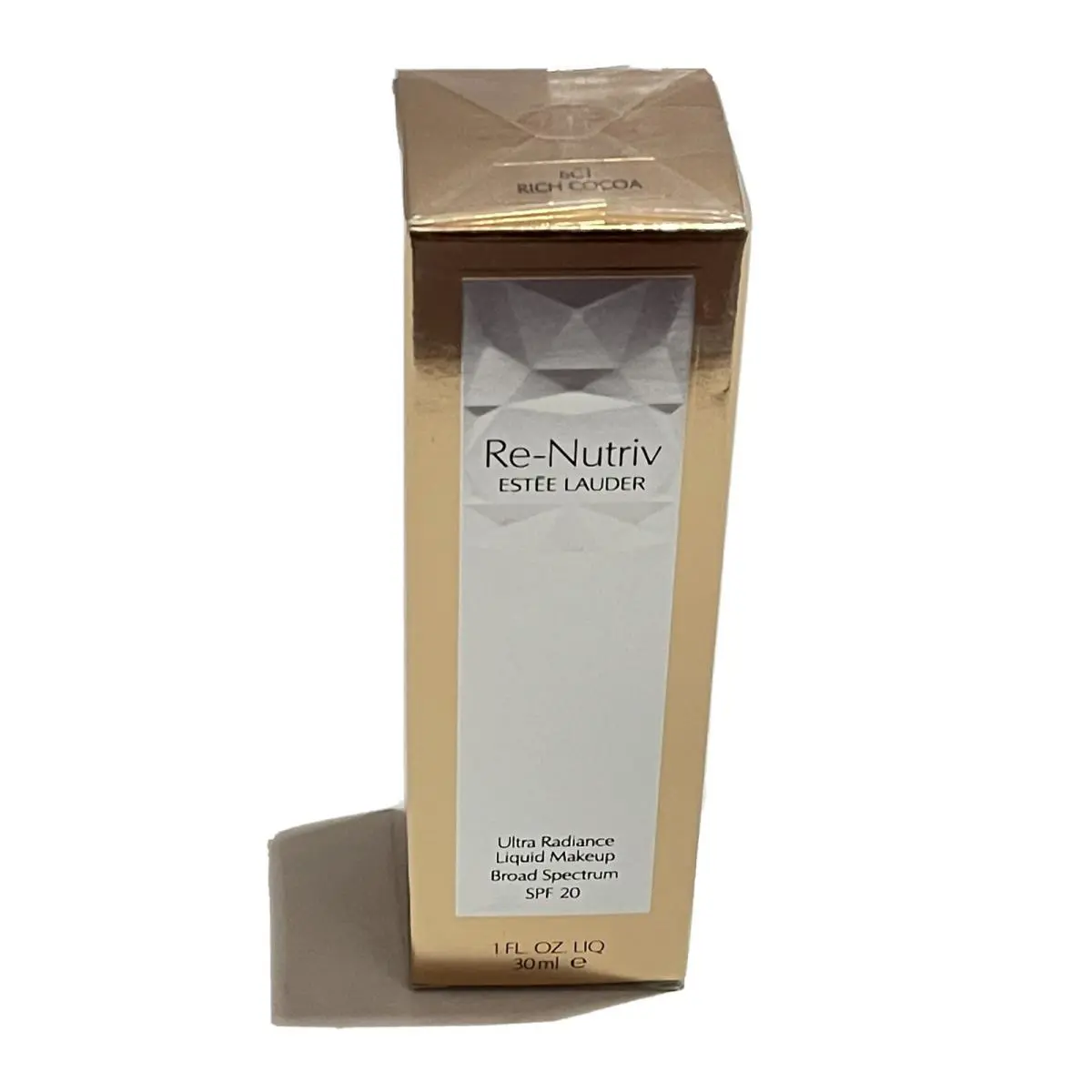 Estee Lauder Re-nutriv Ultra Radiance SPF20 Liquid Makeup 6C1 Rich Cocoa - 1 Oz