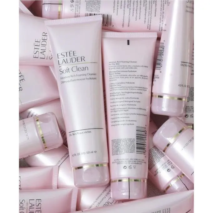2 x Estee Lauder Soft Clean Moisture Rich Foaming Cleanser 125ml=250ml