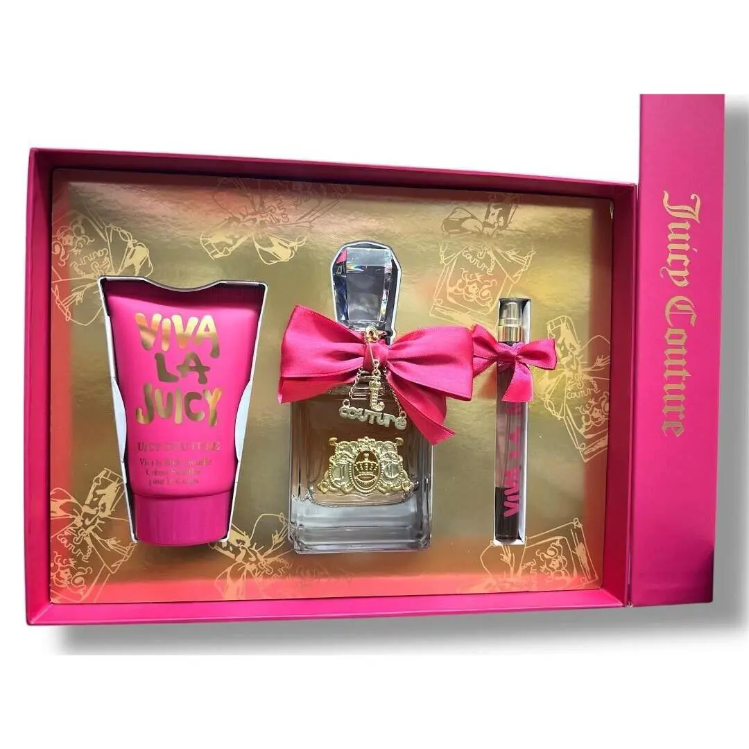 Juicy Couture Viva La Juicy Set 3 Pc`s Edp 3.4 0.33 oz + Body Lotion 4.2