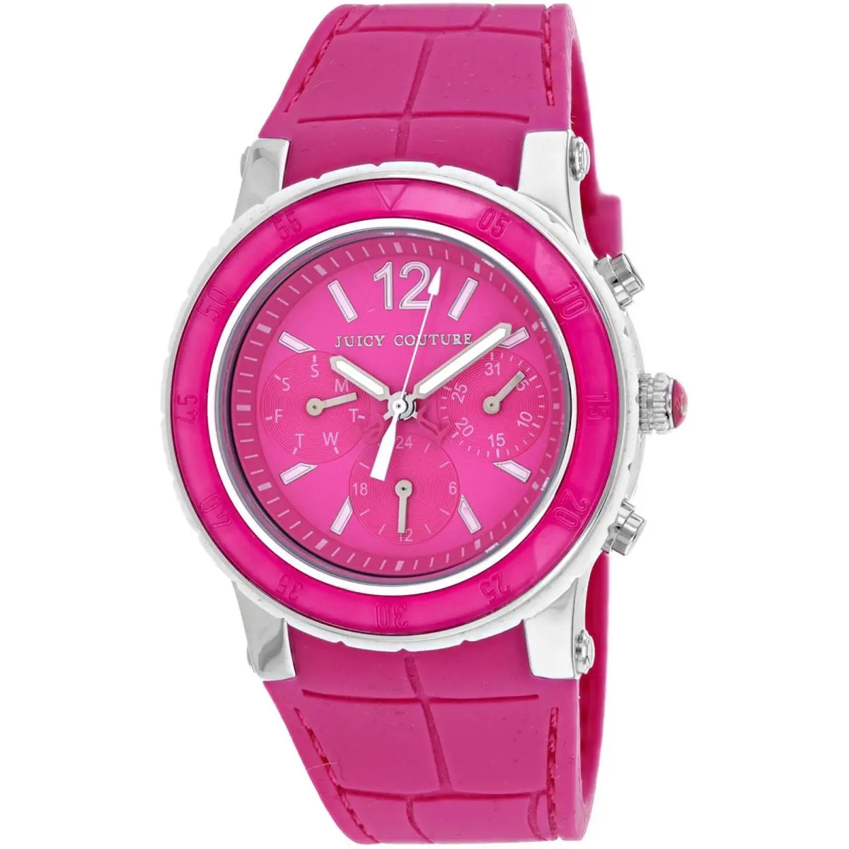 Women`s Watch Hrh Pink Dragon Fruit Quartz Rubber Strap 1900897 by Juicy Couture