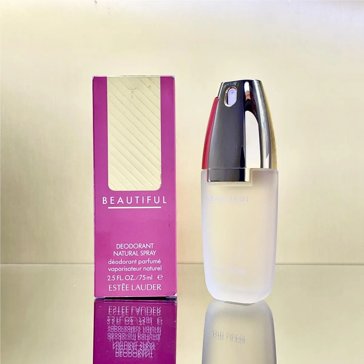 Estée Lauder - Beautiful - Deodorant Natural Spray 2.5oz-75ml Vintage Rare BJ46
