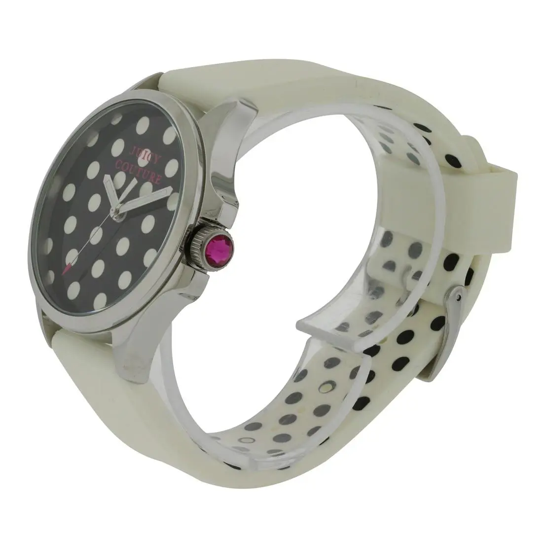 Juicy Couture Women`s Black and White Juicy Couture Jetsetter Watch 1901221