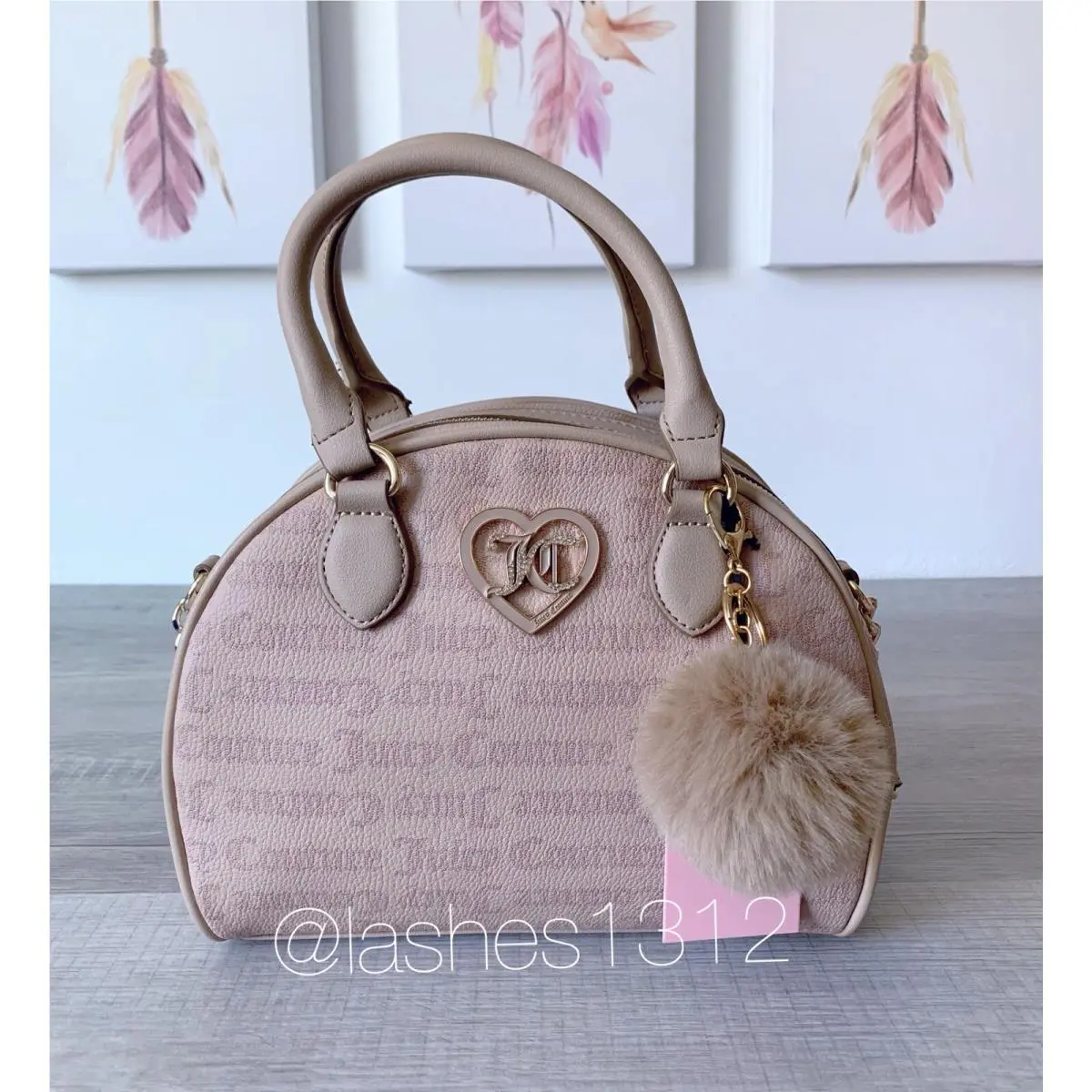 Juicy Couture Bag Flawless Dome Satchel - Beige