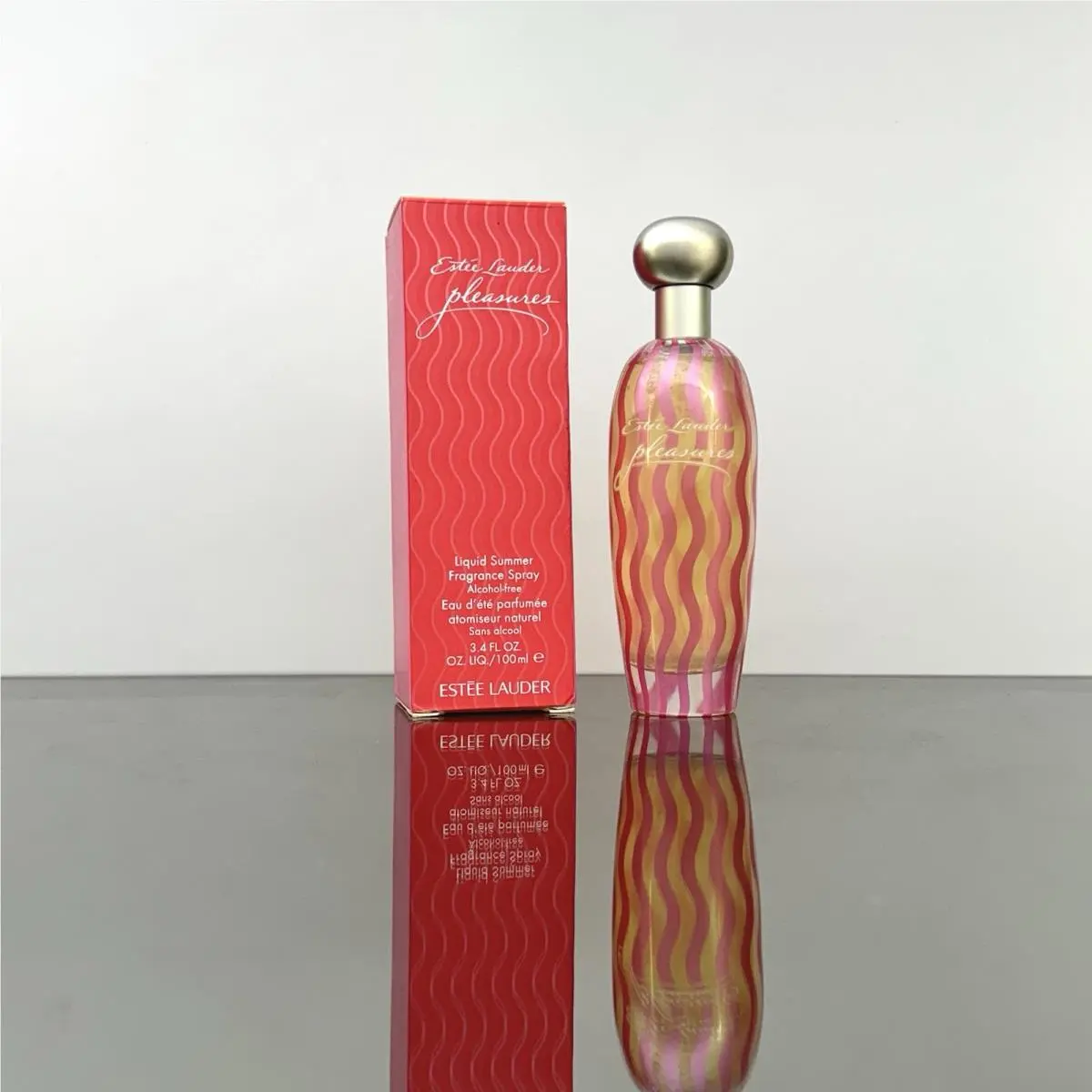 Estee Lauder Pleasures Liquid Summer Women Perfume 3.4oz Edp Spray Vintage BO17