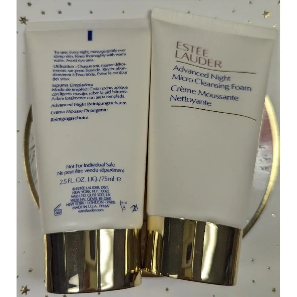 2x Estee Lauder Advanced Night Micro Cleansing Foam 2.5 oz/75ml =total 5 Oz