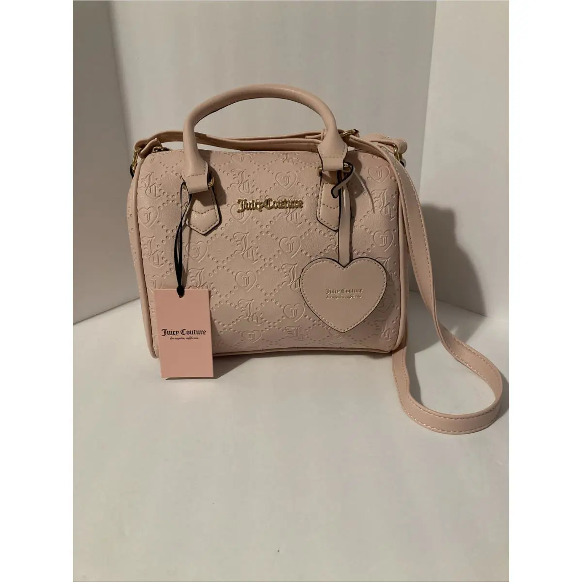 Juicy Couture Bag Bestseller Fame Crossbody Satchel - Pink Clay Deboss
