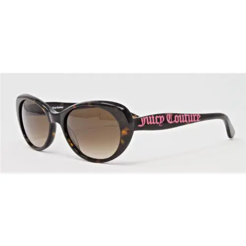 Juicy Sunglasses Women`s Cat Eye Frame JU506S 86 Havana 52mm Gradient Brown Lens