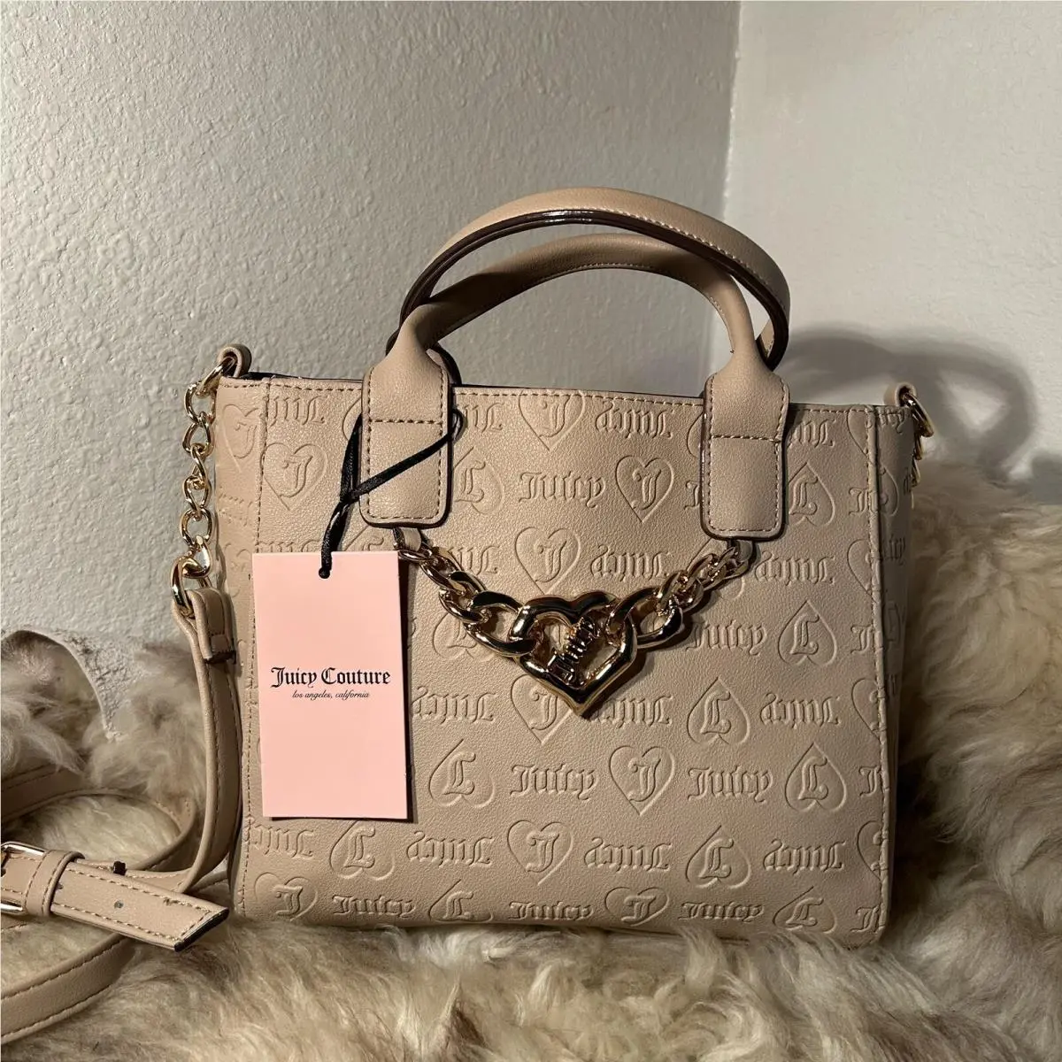 Change Of Heart Mini Tote / Crossbody - Cafe by Juicy Couture