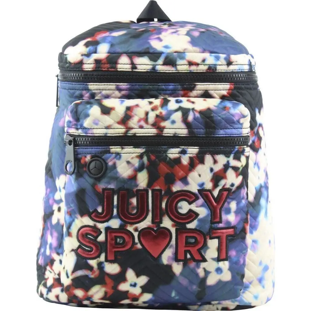 Juicy Couture Sport Floral Nylon Backpack - Exterior: Multi-Color