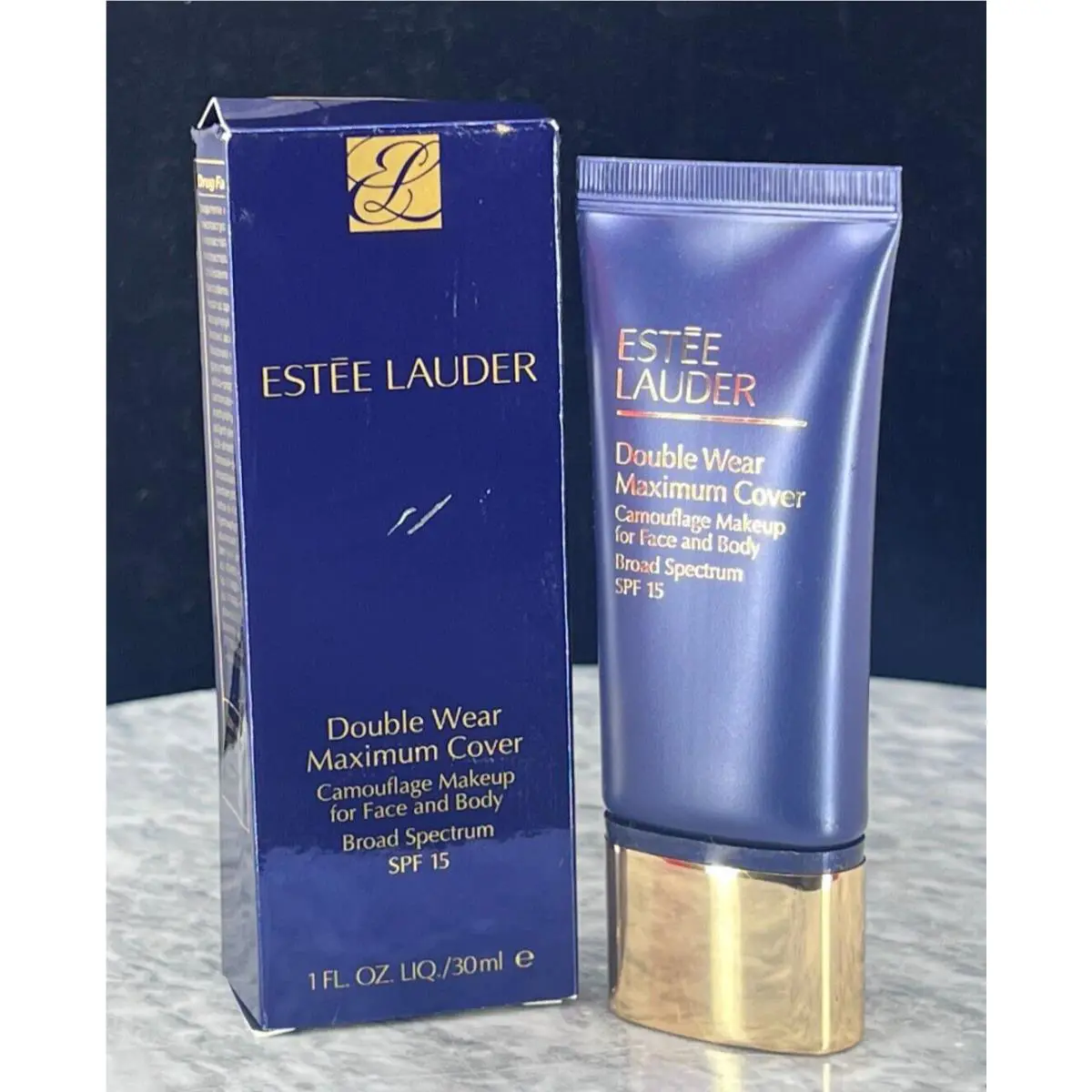 Estee Lauder Foundation Double Wear Maximum Cover 4N2 Spiced Sand 1 oz Check
